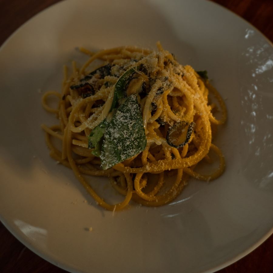 Pasta with mussels