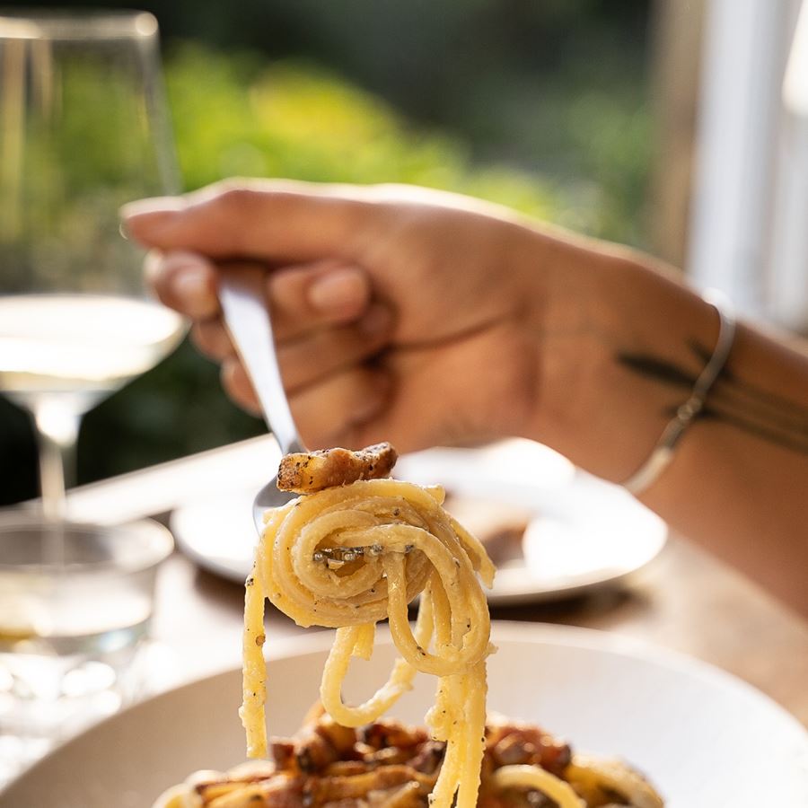 A pasta dish